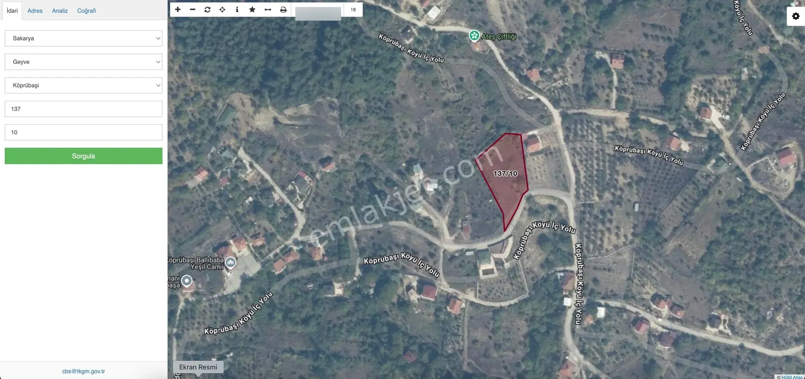 Sakarya Geyve Köprübaşı'nda Satılık 2.479 M² Köy İçi Arsa — fotoğraf 5