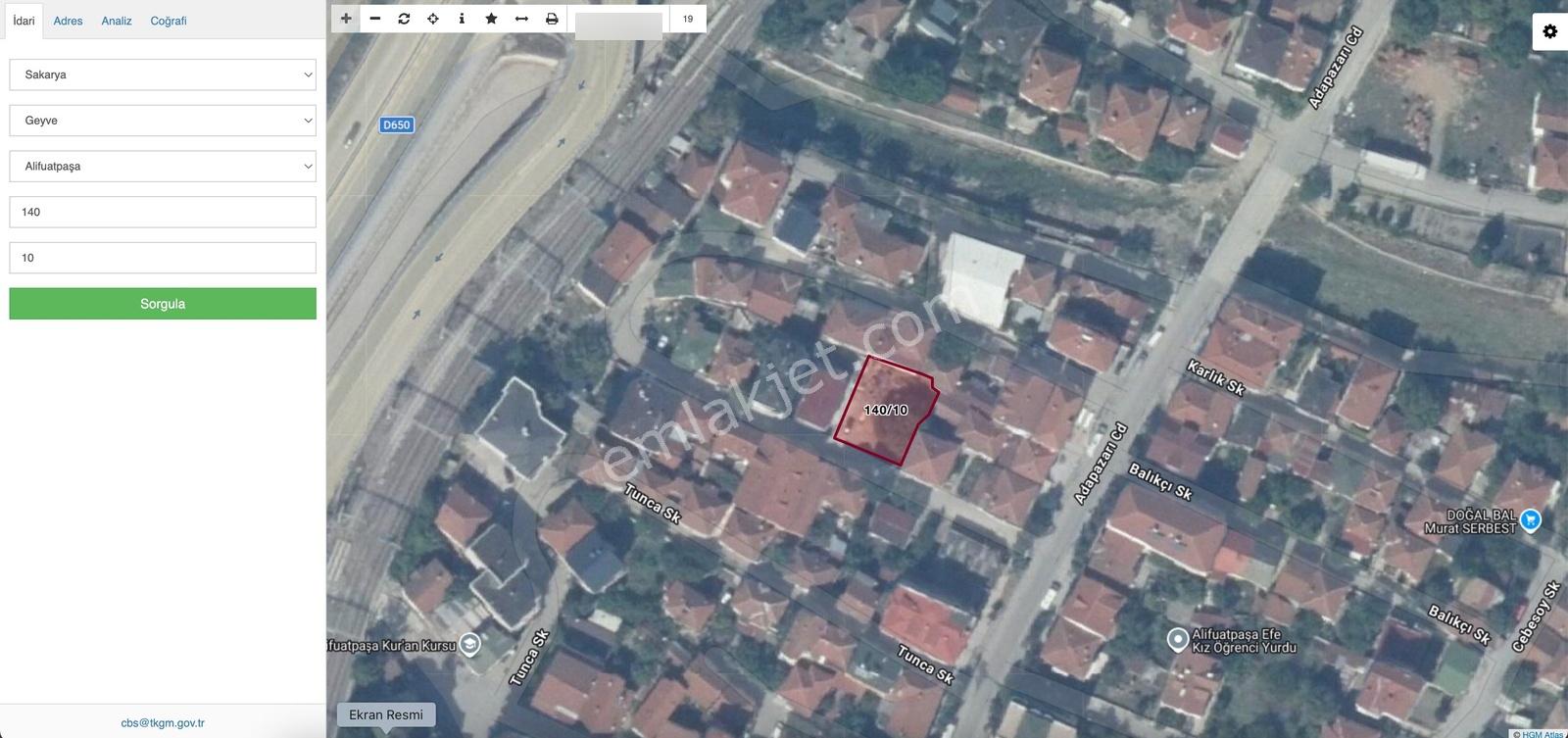 Sakarya Geyve Alifuatpaşa'da 3 Kat İmarlı 397 M² Satılık Arsa — fotoğraf 4