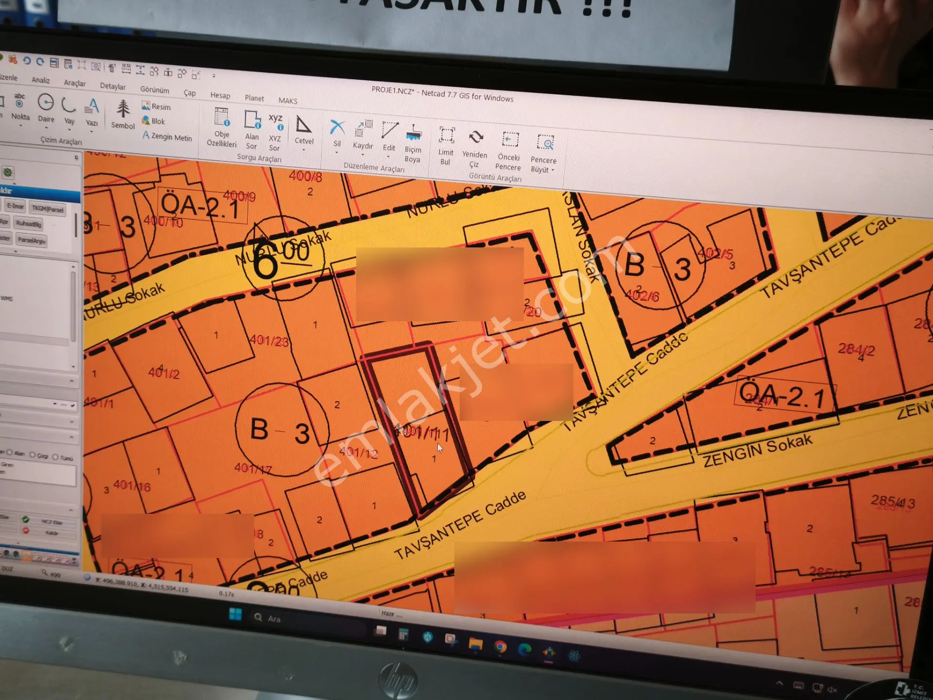 İzmit Tavşantepe Caddesi’Nde %40 İmarlı 3 Kat Müsadaeli Fırsat Arsa!