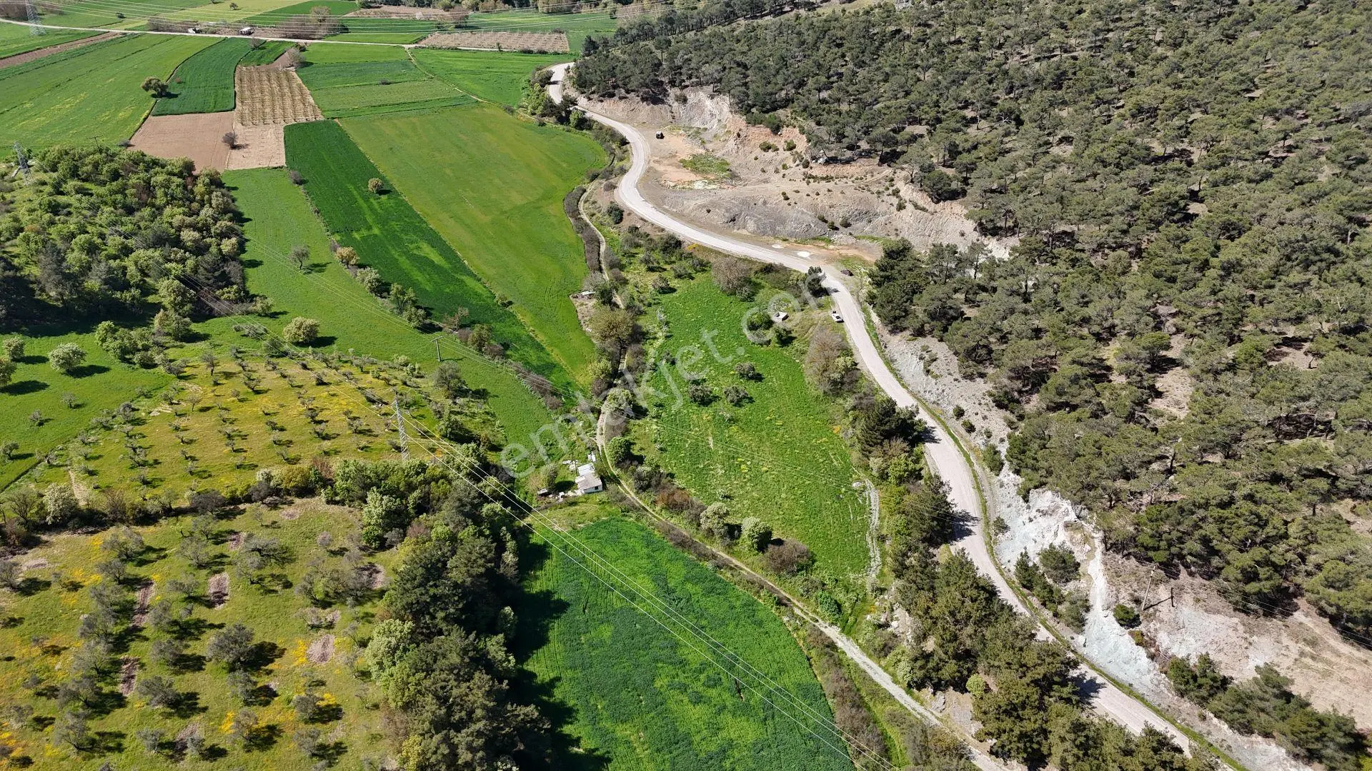 Ezine Köprübaşı Köyü Satılık 8300 M² Doğa Manzaralı Tarla — fotoğraf 4
