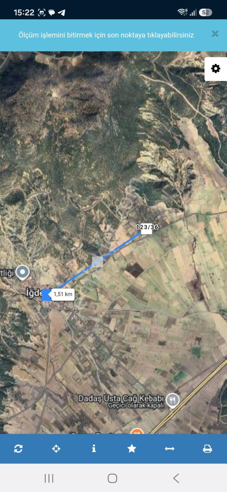 Isparta Gönen İğdecik 1072 M2 Hobi Bahçesi Kadastro Yolu Var . — fotoğraf 2