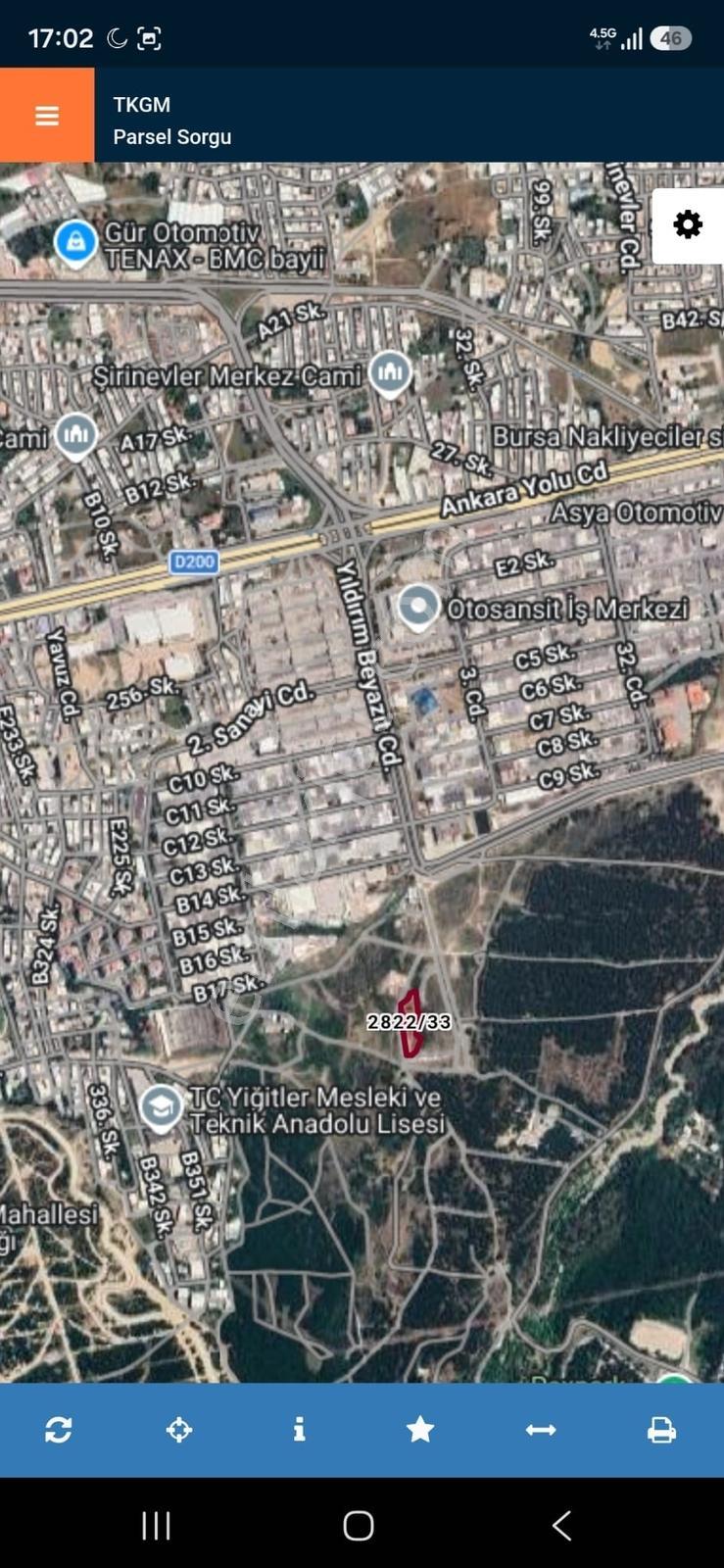 Otosansit Üstü 1.000 M2 Yatırımlık Satılık Bahçe..