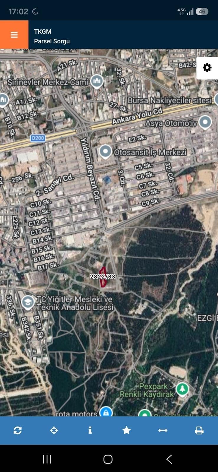 Otosansit Üstü 1.000 M2 Yatırımlık Satılık Bahçe.. — fotoğraf 2