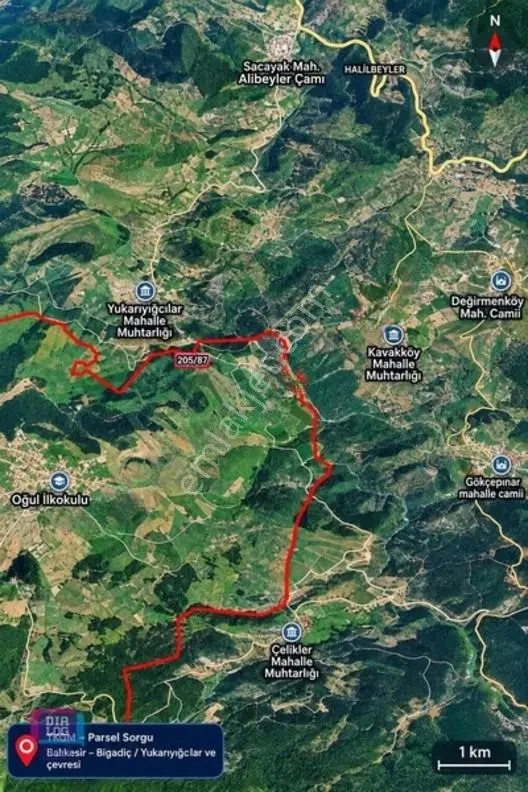 Dtr Skala Balıkesir Dursunbey'de 8.404m2yatırımlık Satılık Tarla — fotoğraf 3