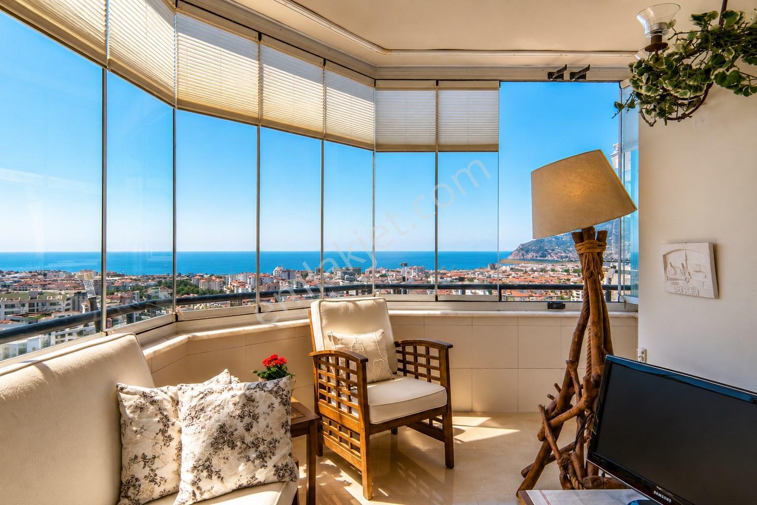 Alanya/Cikcilli Ful Deniz Manzaralı 2+1 Muhteşem Compleks Satılık Daire