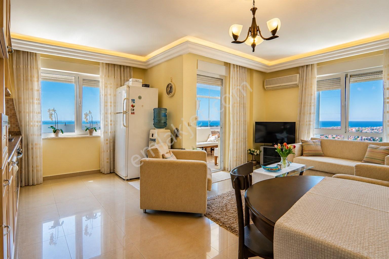 Alanya/cikcilli Ful Deniz Manzaralı 2+1 Muhteşem Compleks Satılık Daire — fotoğraf 2