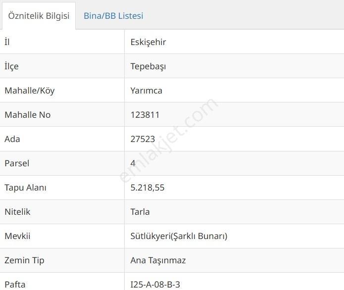 Bess'den Yarımca Köyü Sütlük Yeri Mevki Satılık Tarla — fotoğraf 2