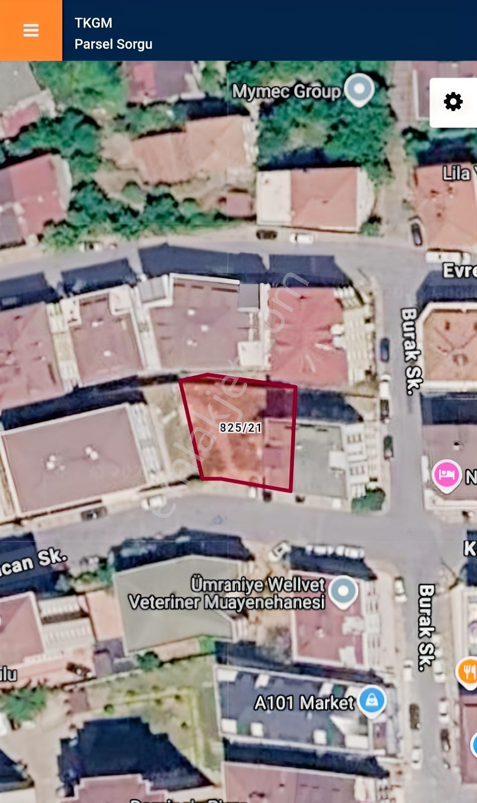 Ümraniye Site Mah Kayacan Sok Ta Mah 340,13M Satılık Arsa