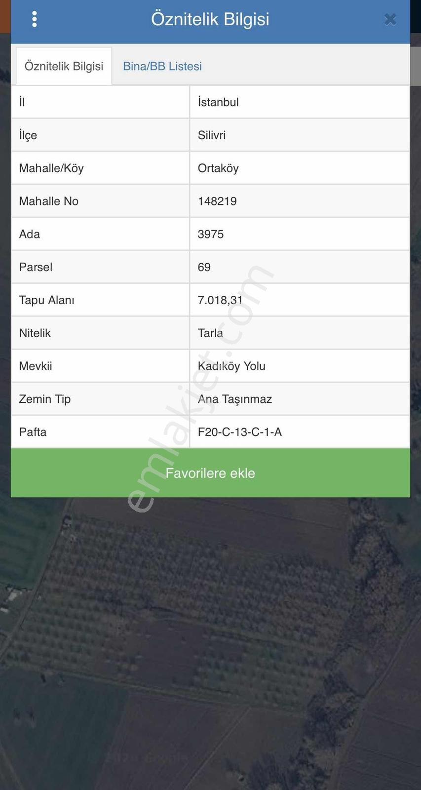 İstanbul Sılıvrı'De Satılık Yatırımlık Tarla
