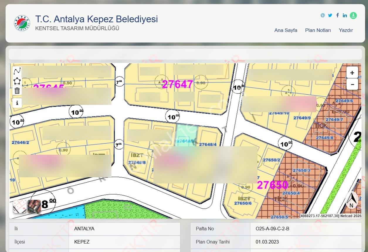 Antalya Yeniemek Mh'de Satılık 354m² Arsa — fotoğraf 9
