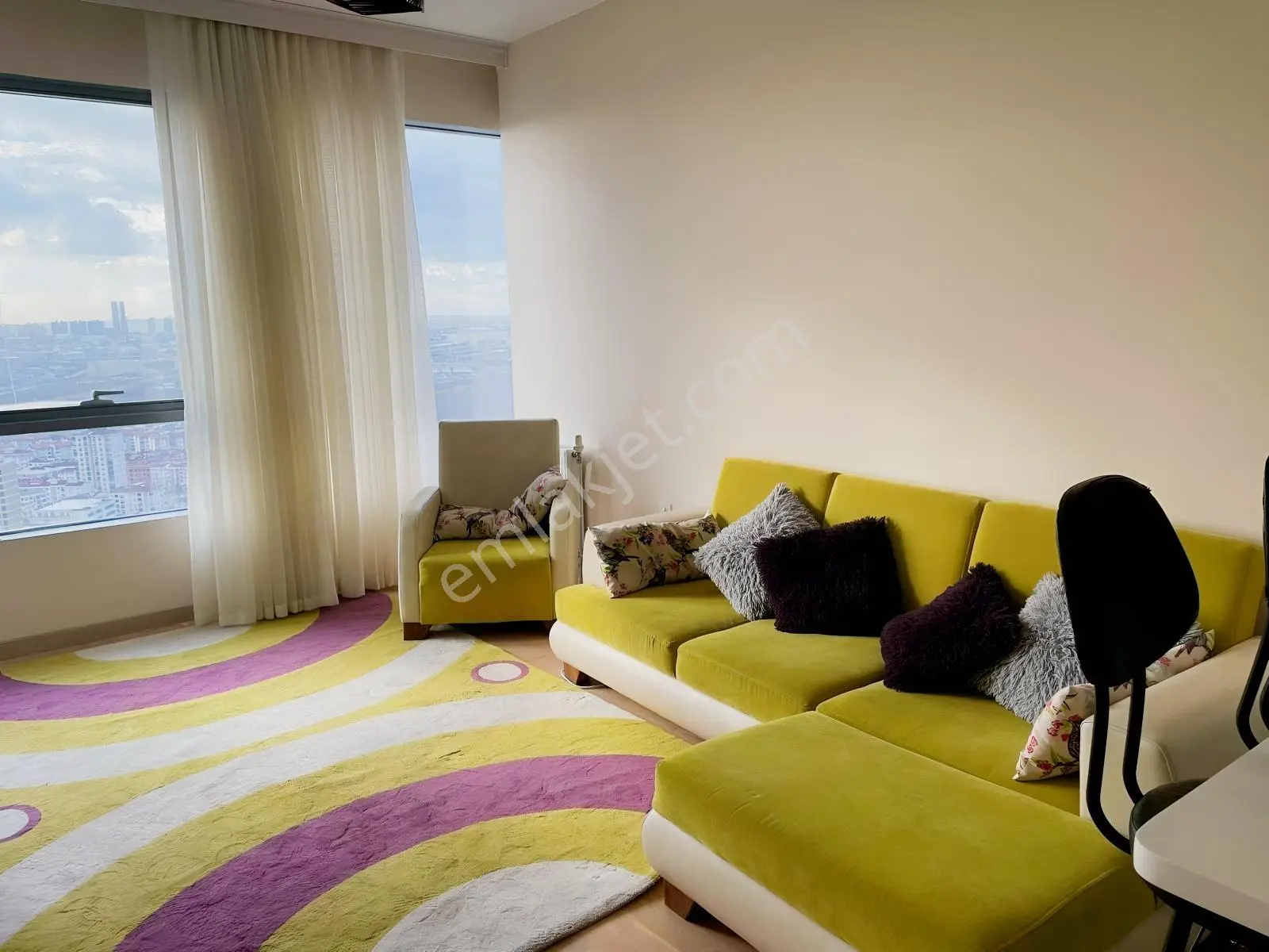 Koza Park Sedef Blok Tapusu Sorunsuz Eşyalı 1+1 Satılık