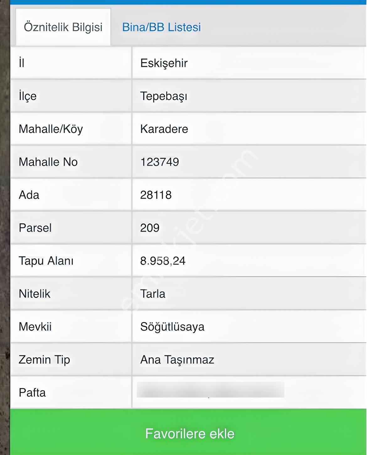 Tepebaşı Karadere Mahallesinde Yatırımlık Kelepir Tarla — fotoğraf 2