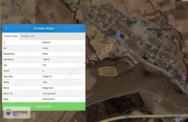 Remax Mid Balıkesir Naipli Satılık Bitişik 31.294 M² 2 Tarla — fotoğraf 4