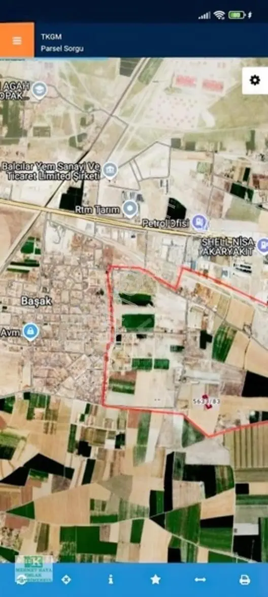 Karatay Başak'Ta 5.000 M² Tarımsal & Besihane İmarlı Arsa
