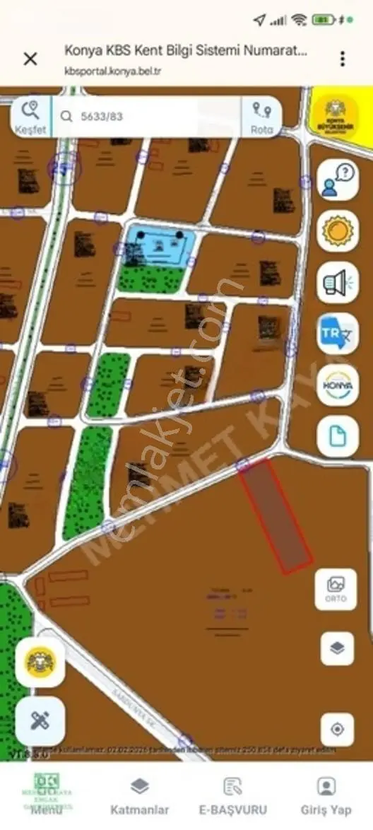 Karatay Başak'ta 5.000 M² Tarımsal & Besihane İmarlı Arsa — fotoğraf 6