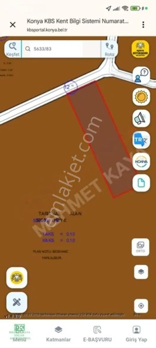 Karatay Başak'ta 5.000 M² Tarımsal & Besihane İmarlı Arsa — fotoğraf 7