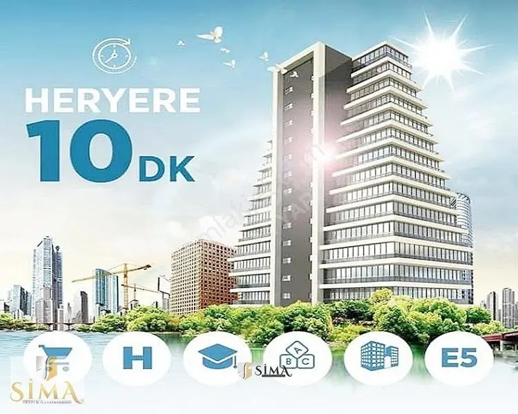 Sima Yapı'dan Full Konseptli Site İçerisinde Dekorlu 2+1 Satılık — fotoğraf 15