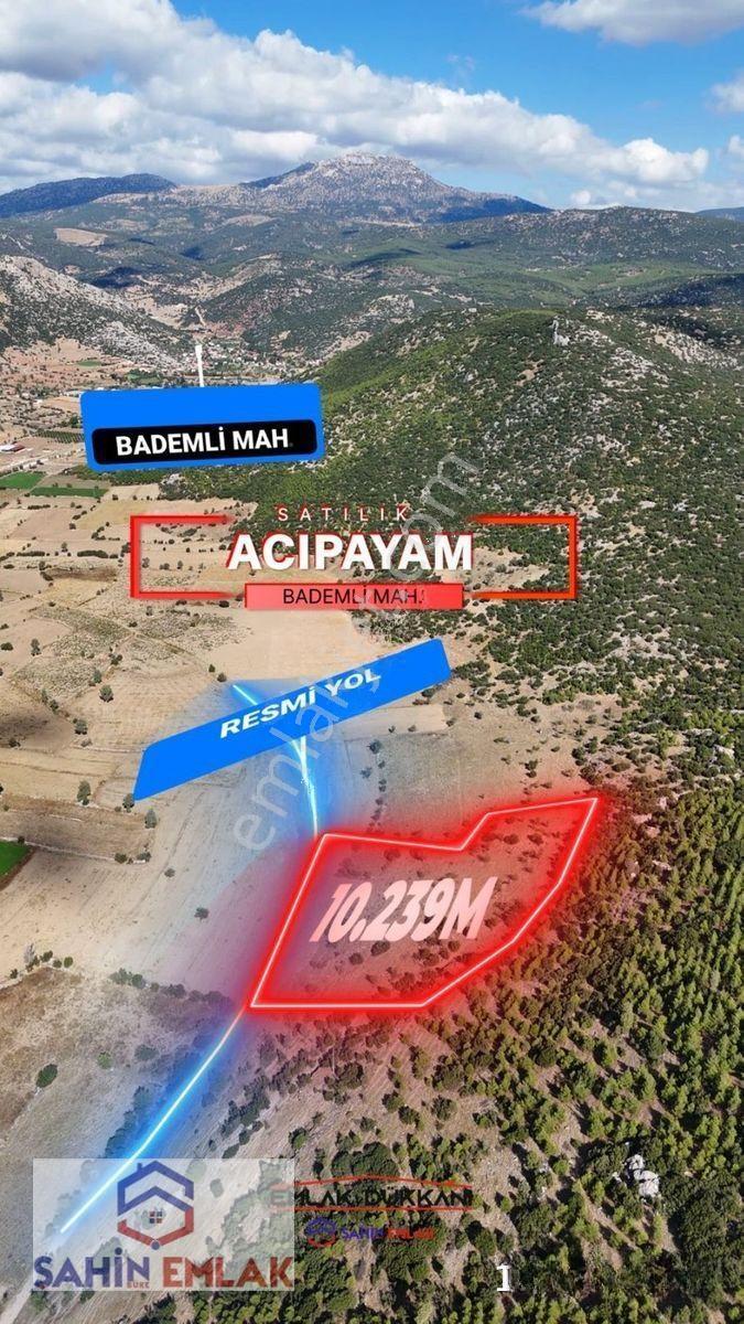 Şahin Emlaktan Acıpayam Bademli Mah.de Uygun Fiyatlı Tarla — fotoğraf 6