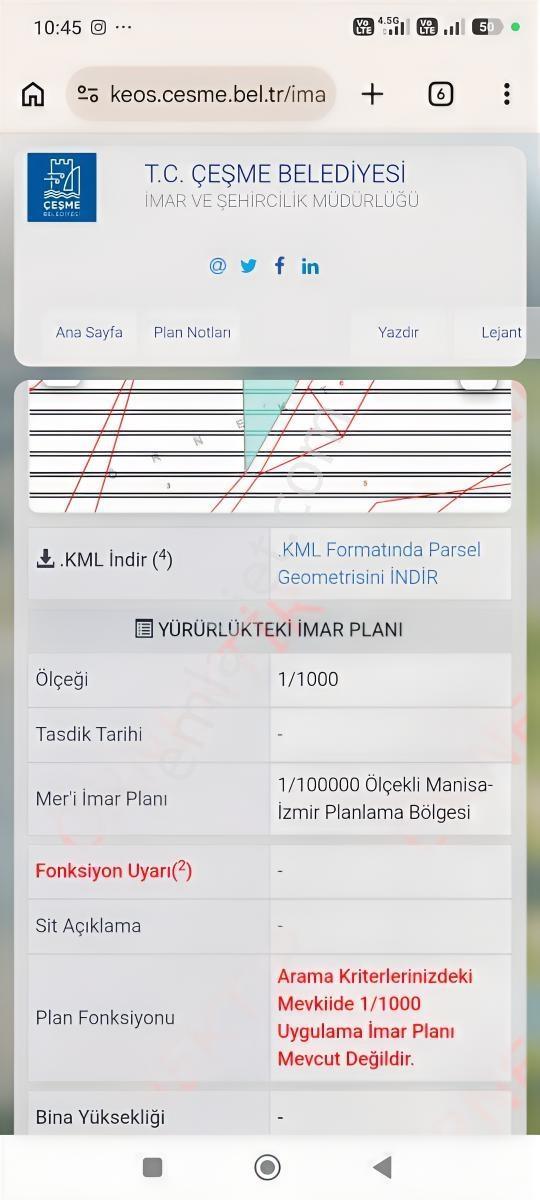 Hüseyin Öziç'den Satılık Germiyan Güvercinlik'te Müstakil Tarla — fotoğraf 3