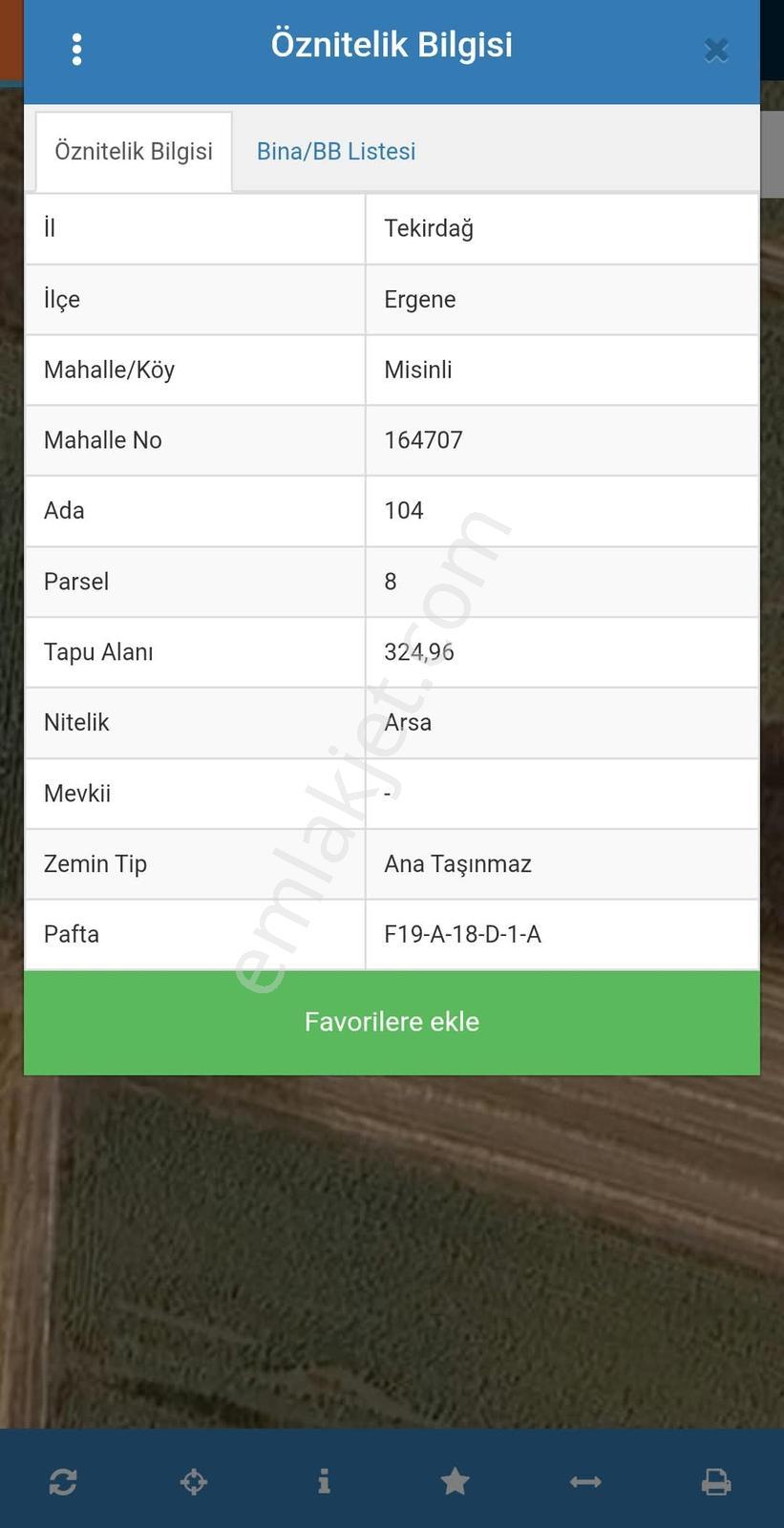 Brothersdan Misinlide 325m2 Konut İmarlı Müstakil Satılık Arsa — fotoğraf 4