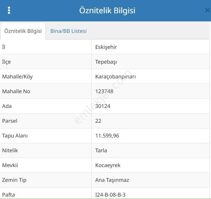Bess'den Karaçobançınarı'nda 11.599m2 Satılık Tarla — fotoğraf 3