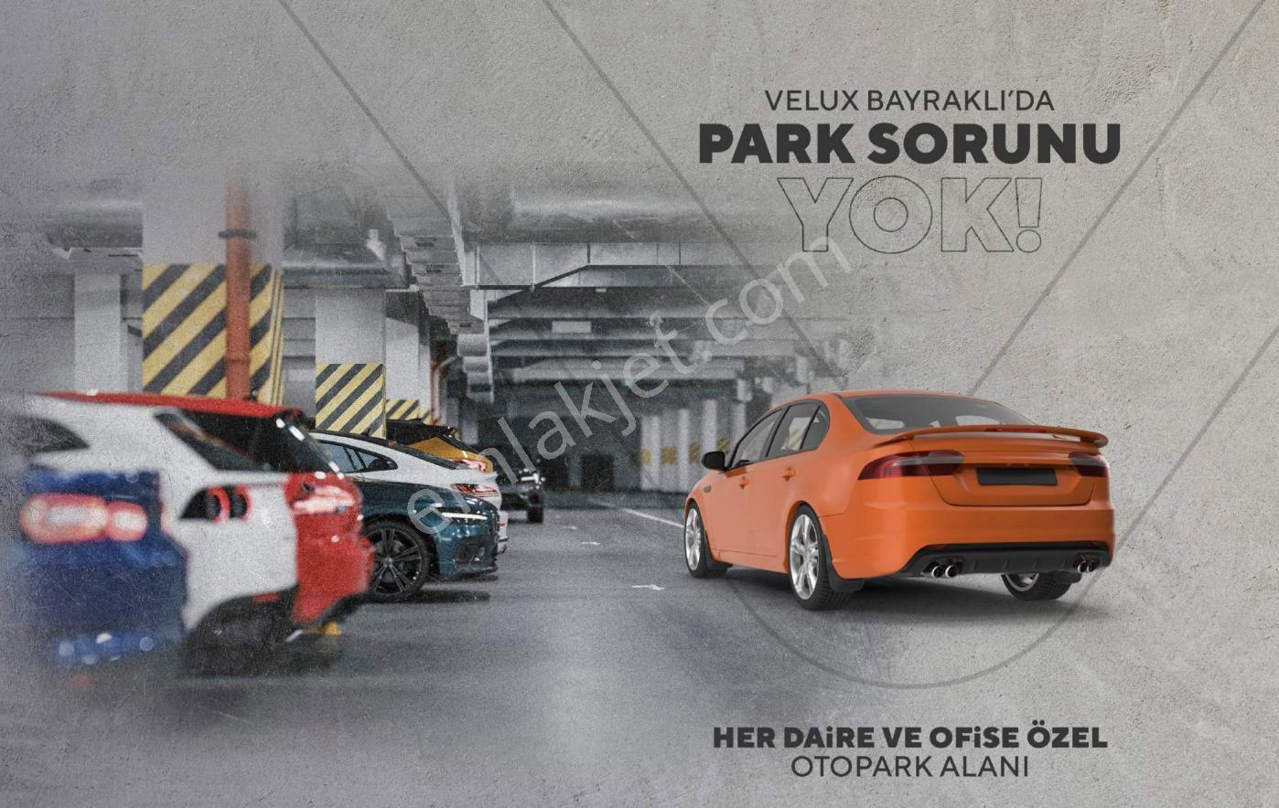 Velux Bayraklı'da Denız Manzaralı Satılık 2+1 Daıre — fotoğraf 9