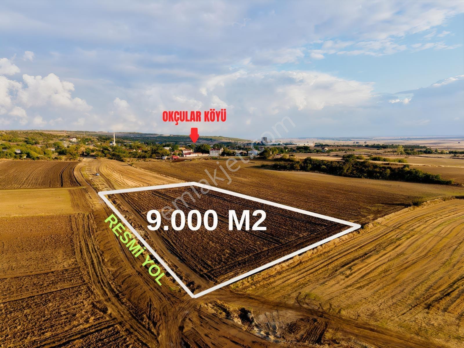 Okçular Köyünde İmar Sınırında 9.000 M2 Satılık Tek Tapu Tarla — fotoğraf 3