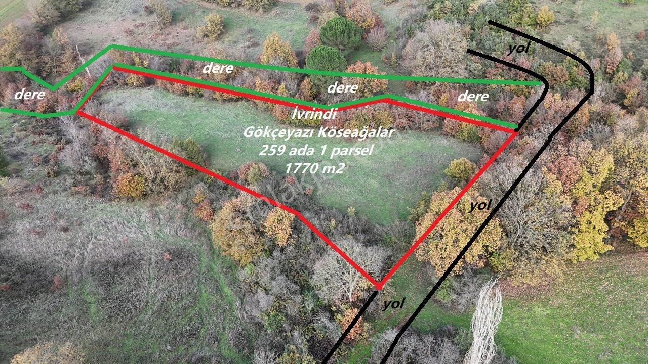 İvrindide Resmî Yola Cepheli, Çay Kenarında 1.800 M² Düz Arazi — fotoğraf 14