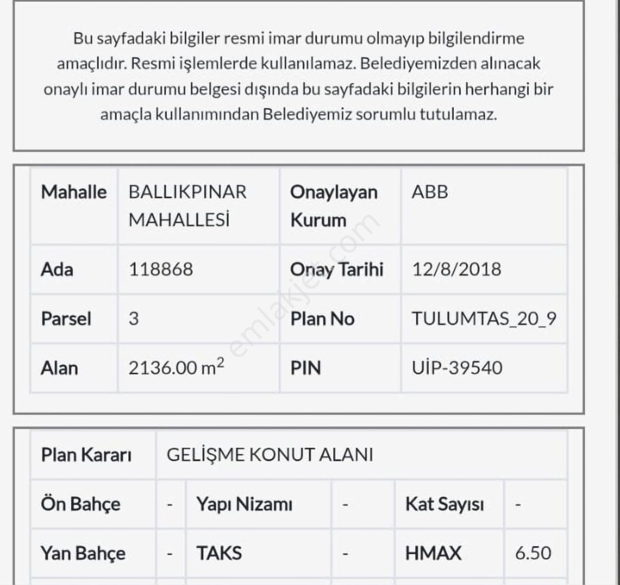 Ballıkpınar'da Satılık Villa Arsası - 2136 M² — fotoğraf 15