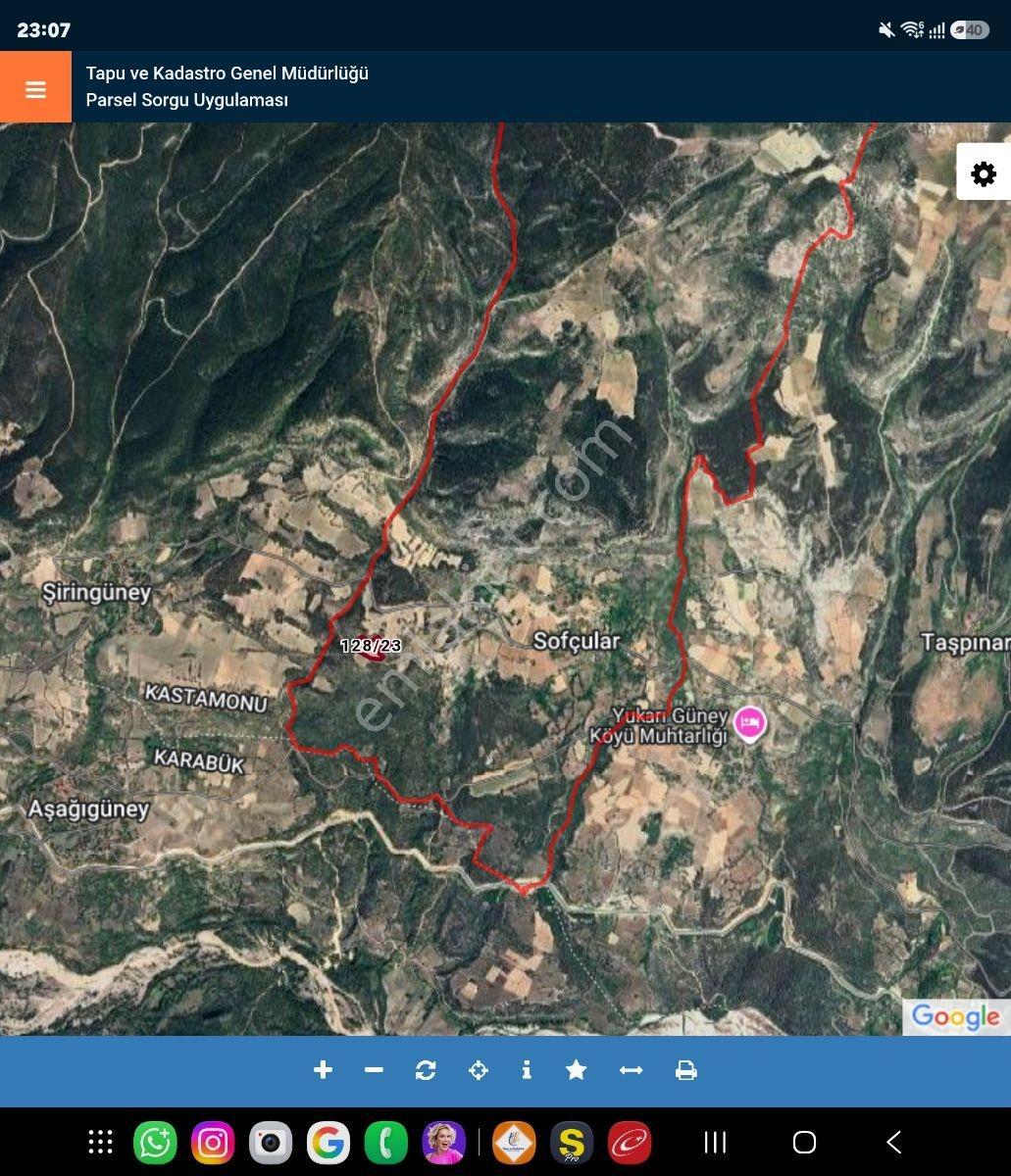 Kastamonu Araç Sofçular'da Çevresi Orman 11.500 M² Satılık Arazi — fotoğraf 11