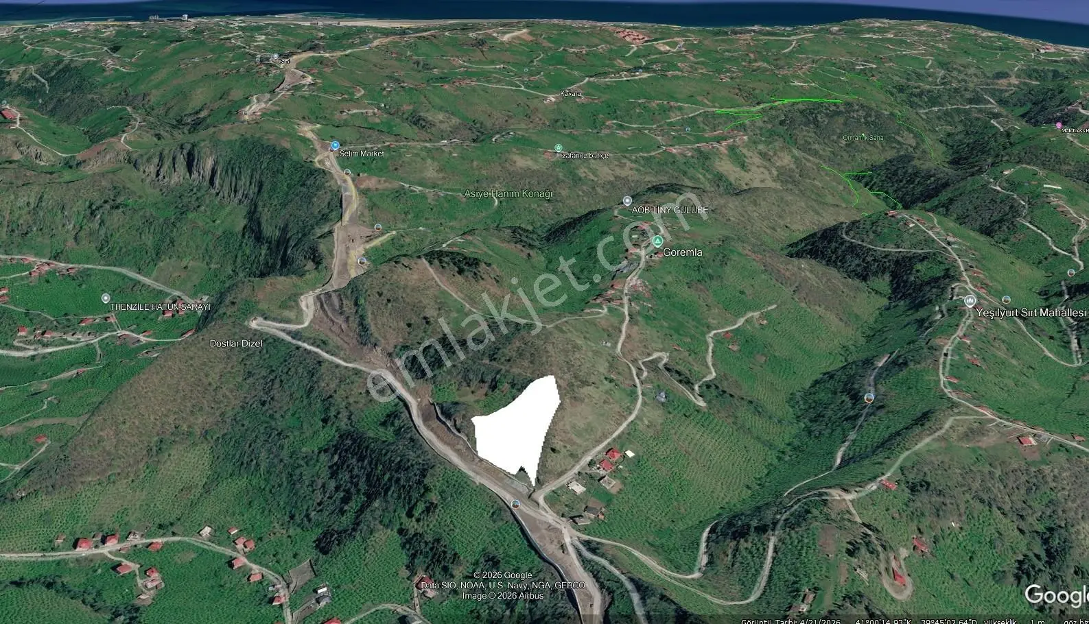 Trabzon Ortahisar Yeşilyurt'ta 8.450 M2 Satılık Fındık Bahçesi — fotoğraf 5
