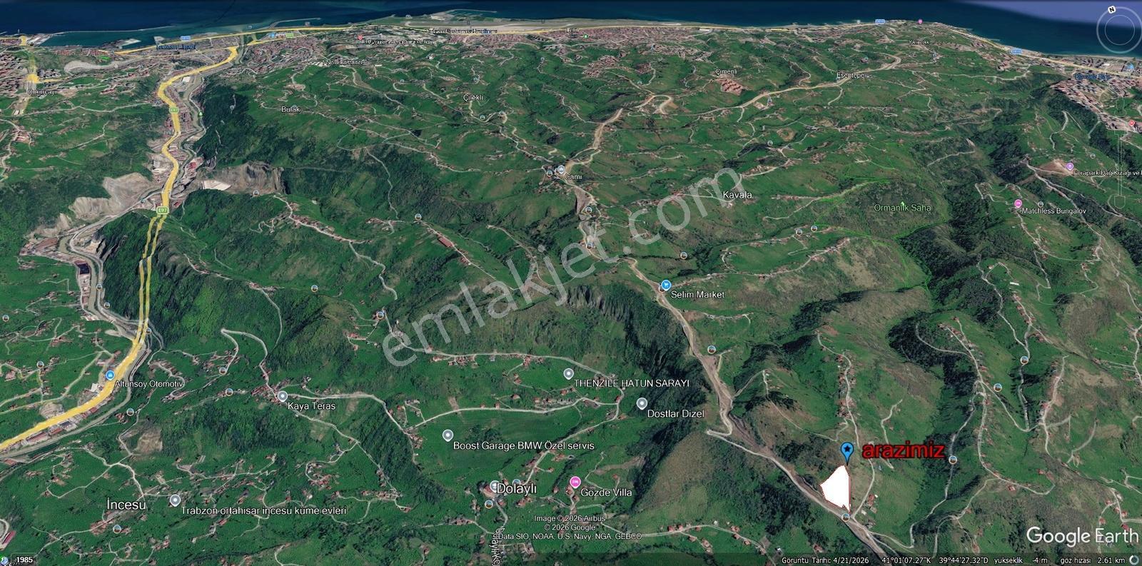 Trabzon Ortahisar Yeşilyurt'ta 8.450 M2 Satılık Fındık Bahçesi — fotoğraf 6