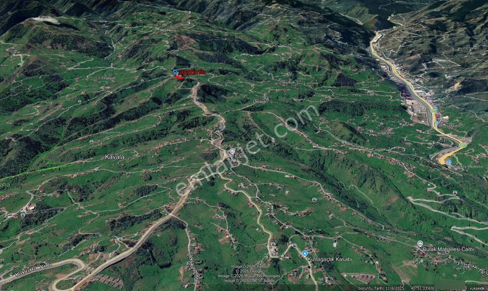 Trabzon Ortahisar Yeşilyurt'ta 8.450 M2 Satılık Fındık Bahçesi — fotoğraf 13
