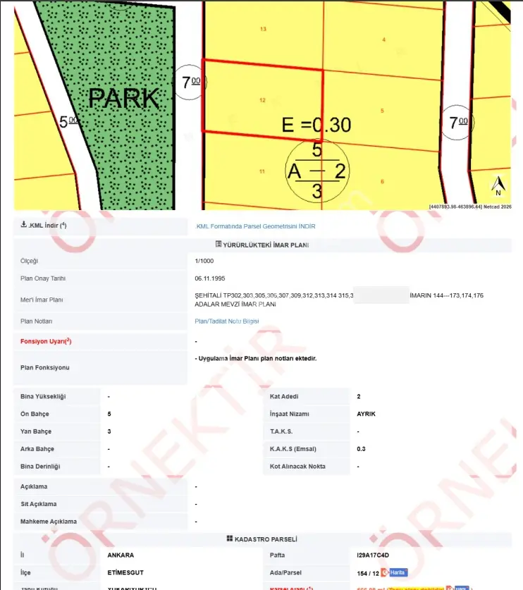 Şehitali'de 566 M2 Satılık Villa Arsası — fotoğraf 2