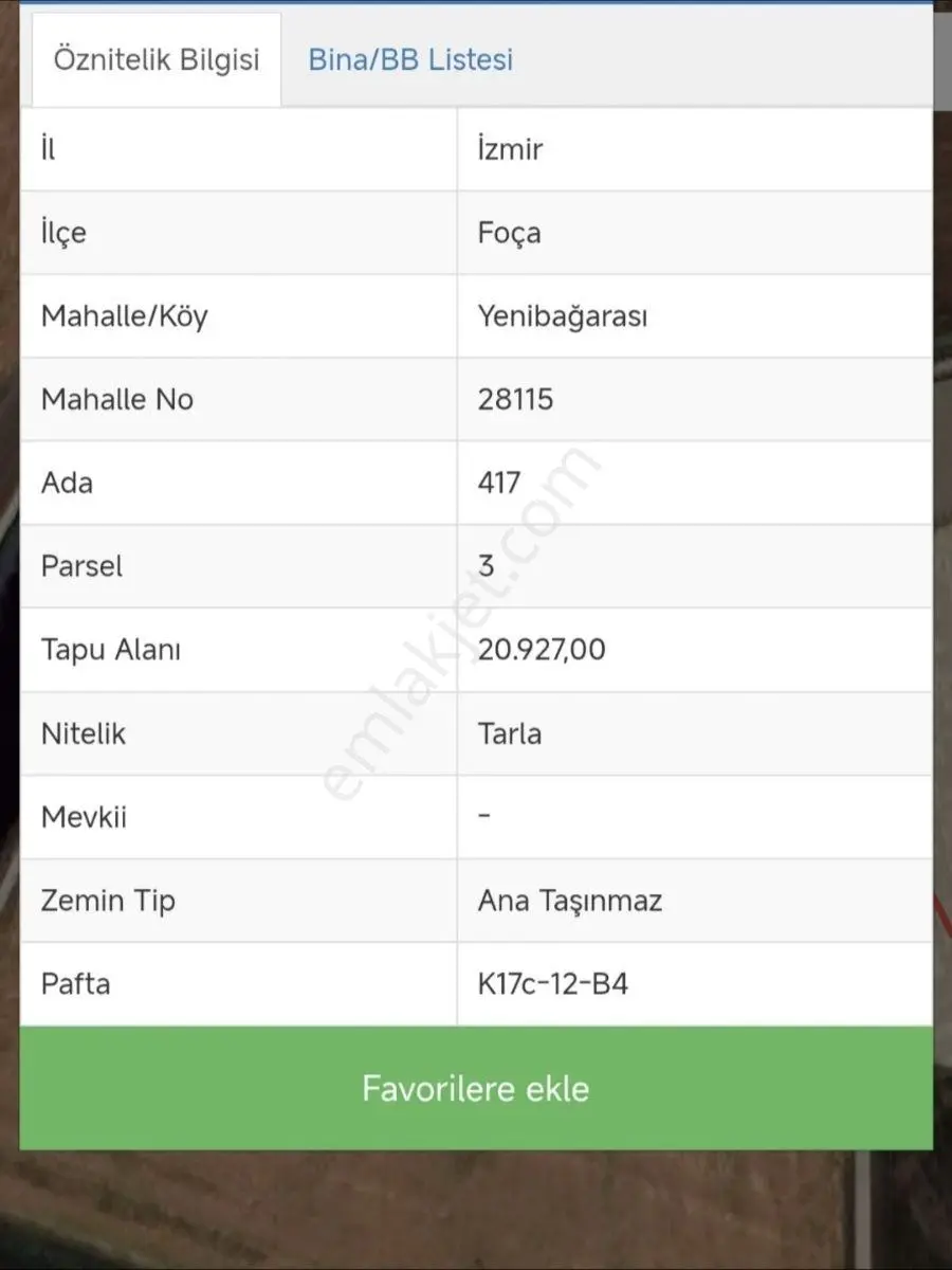 Foça Yenibağarası Yerleşim Yerine Yakın Satılık Tarla — fotoğraf 26