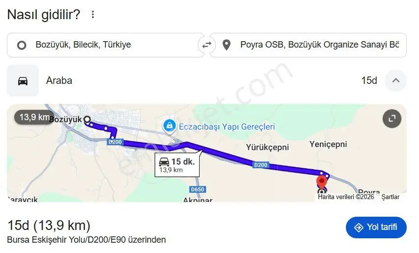 Organize Sanayi Yakını Satılık 10420 M² Tarla — fotoğraf 5