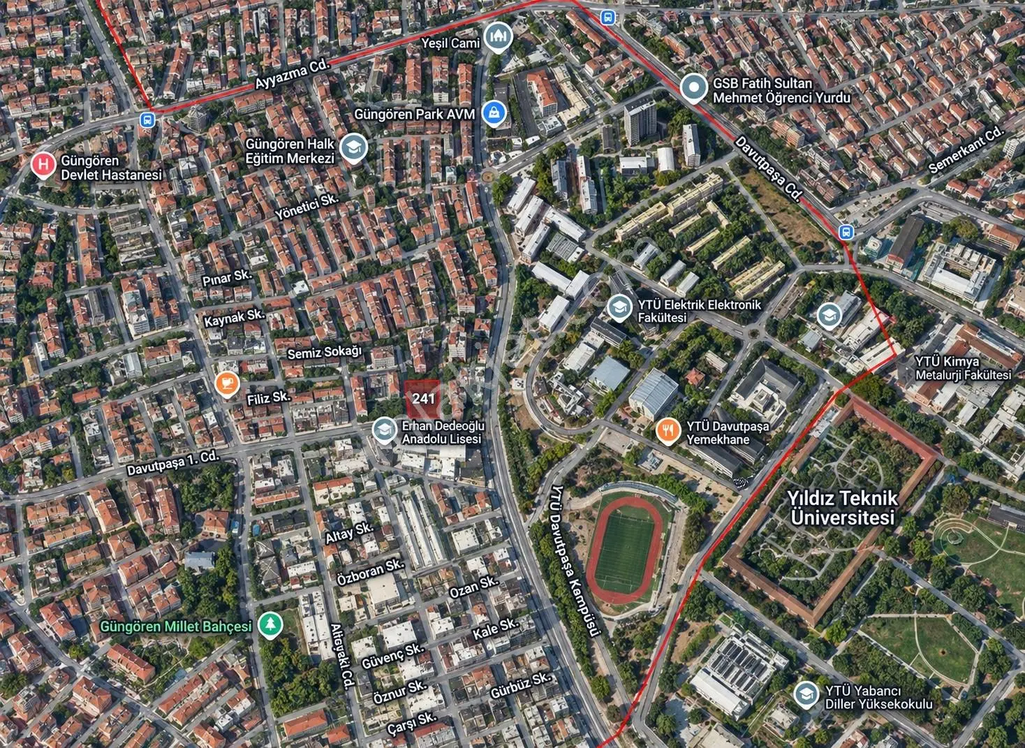 Güngören Davutpaşa'da 1.226 M² Çift Cepheli İmarlı Ticari Arsa — fotoğraf 4