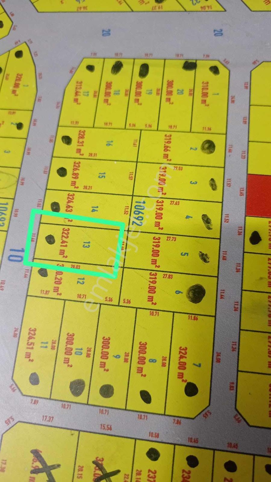 Yeni Koza Mahallesinde Satılık 322 M2 Konut Yapımına Uygun Arsa