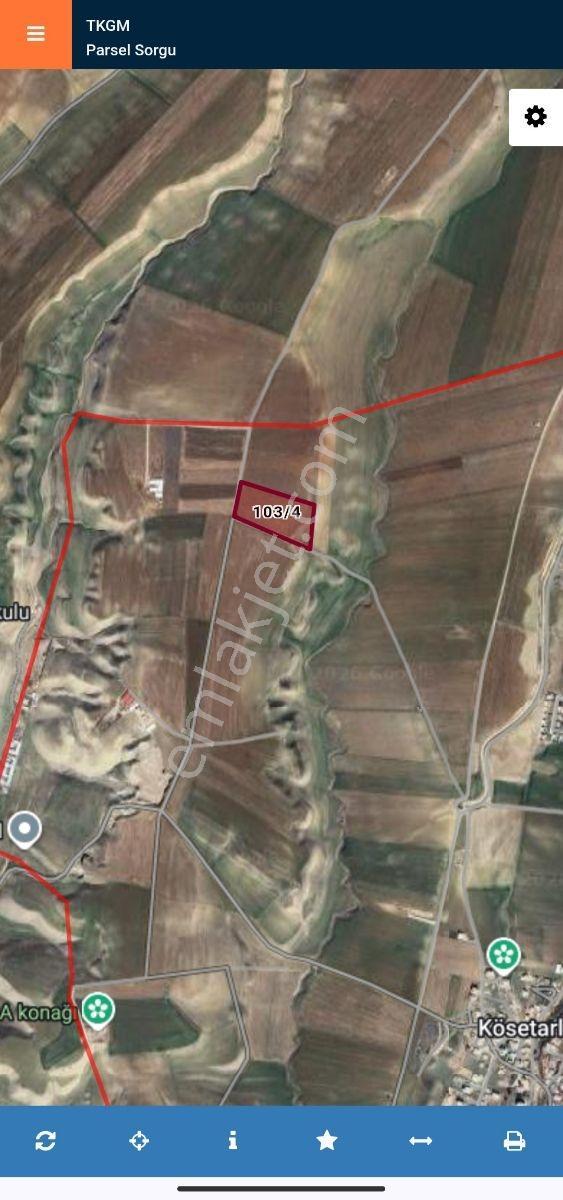 Krediye Köyün'De Satılık Müstakil Tek Tapu Tarla