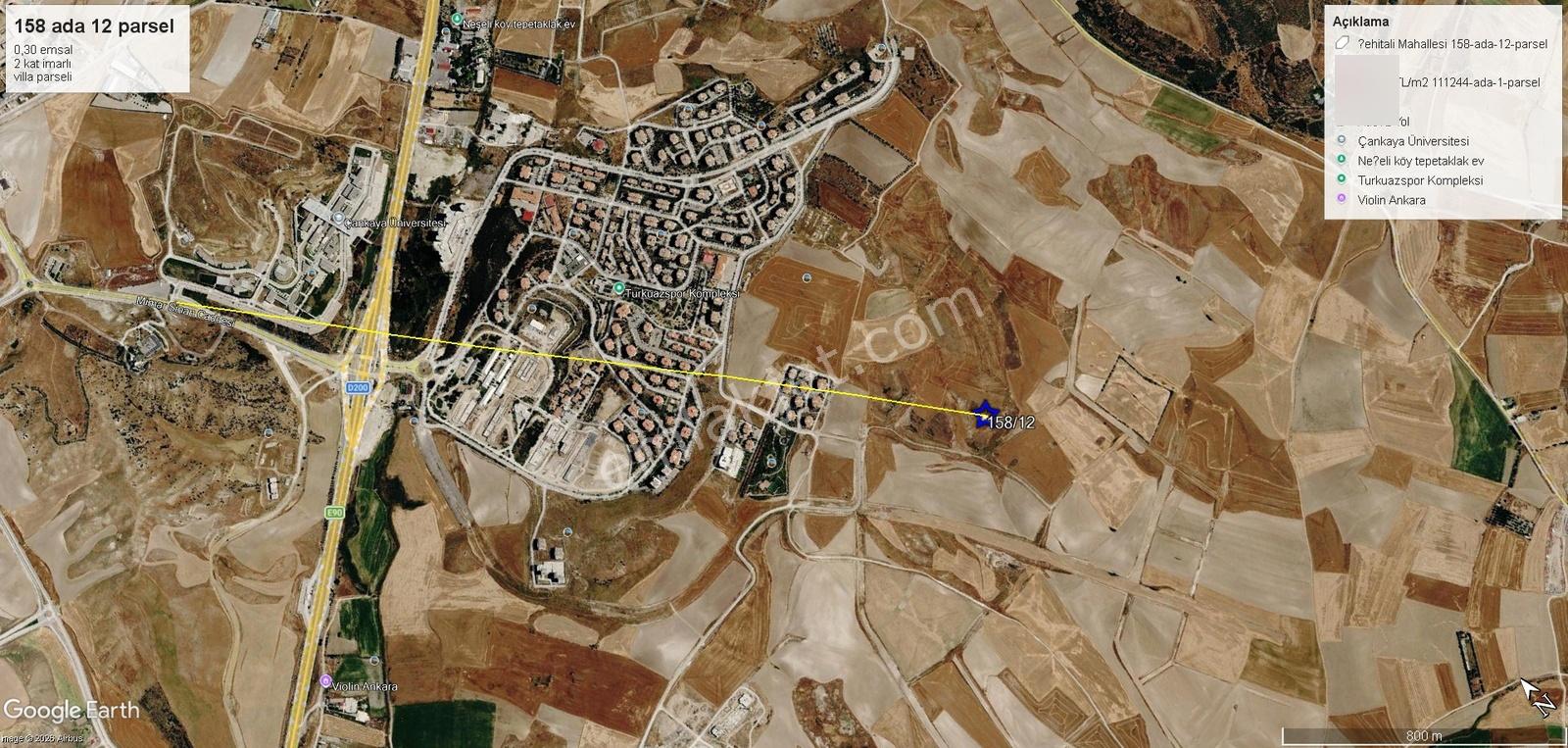 Şehitali'de 554 M2 Satılık Villa Arsası — fotoğraf 3