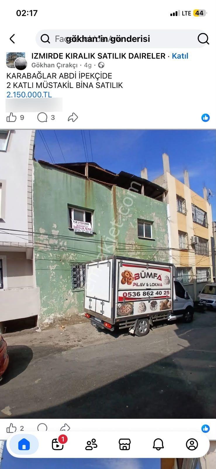 Karabağlar Abdi İpekçi'De 126 M² 2+1 Satılık Müstakil Ev