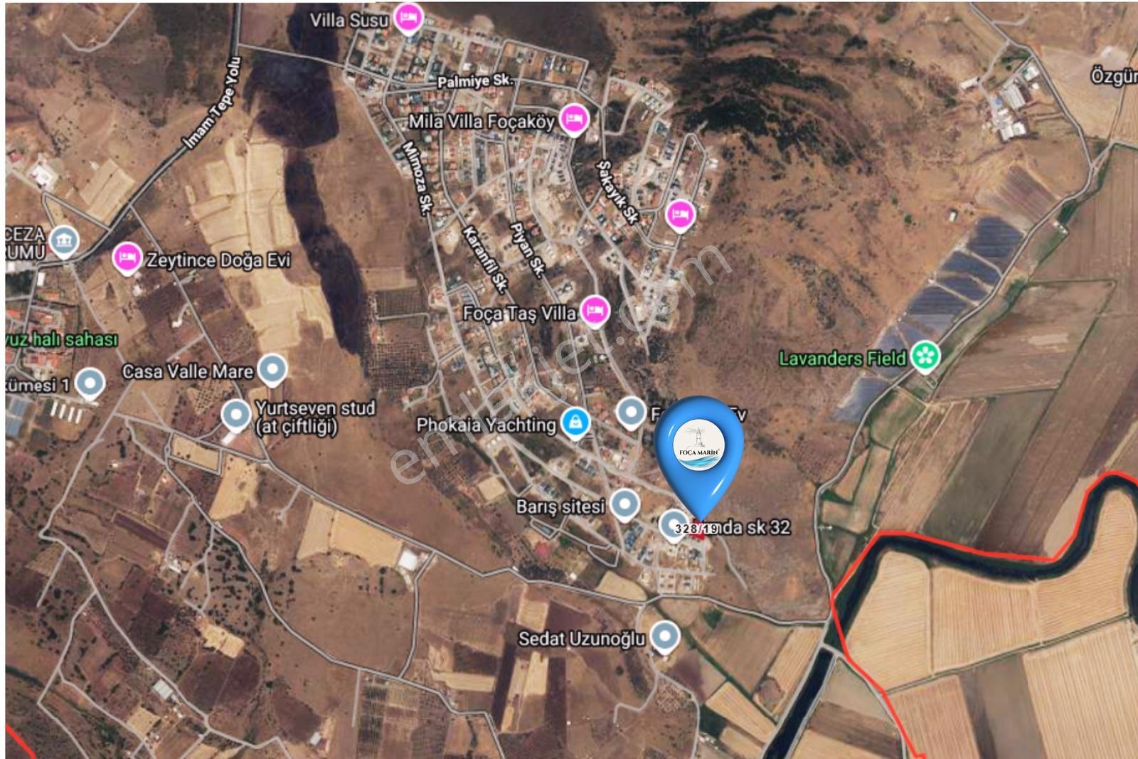 Foçaköy'de 1082 M2 / İki Villa İmarlı Köşe Parsel Satılık Arsa — fotoğraf 10