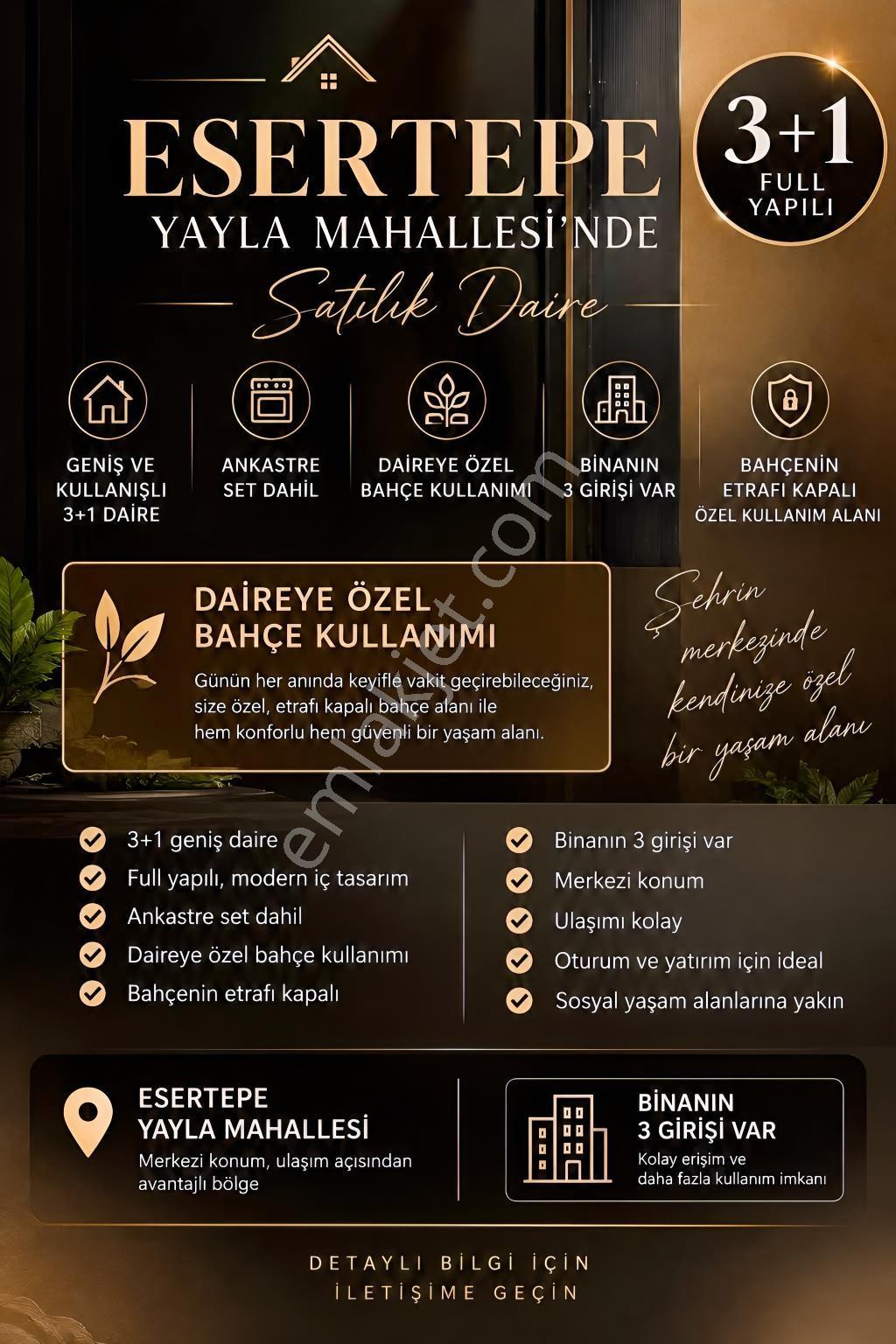 Yaylada 3+1 Full Yapılı Özel Bahçeli Fırsat Daire — fotoğraf 18