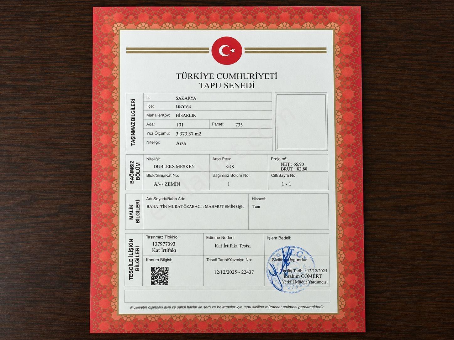 Sakarya Hisarlık 491m2 Arsa İçinde 2 Katlıev Projeli Fırsat Arsa — fotoğraf 22