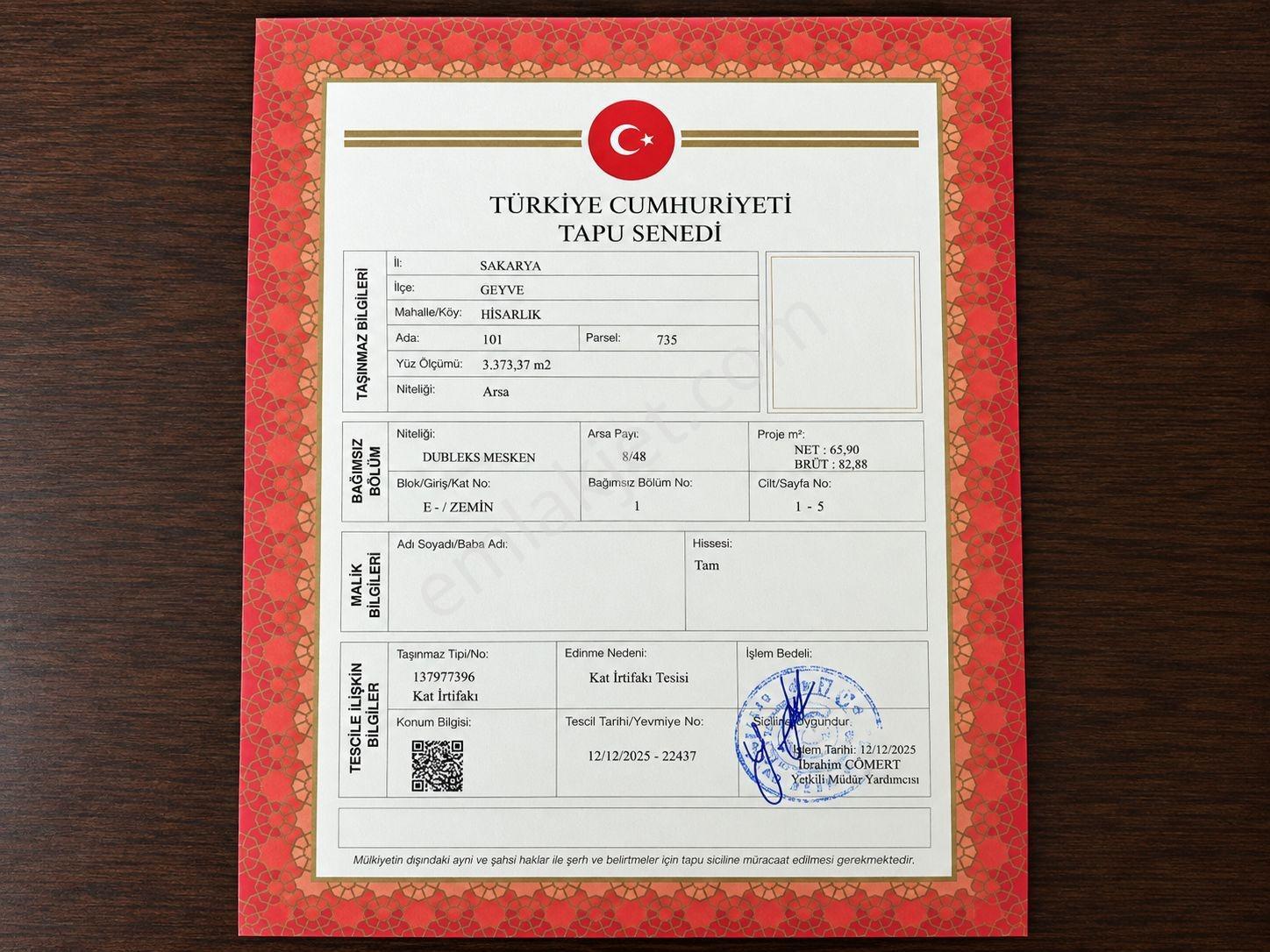 Sakarya Hisarlık 491m2 Arsa İçinde 2 Katlıev Projeli Fırsat Arsa — fotoğraf 24