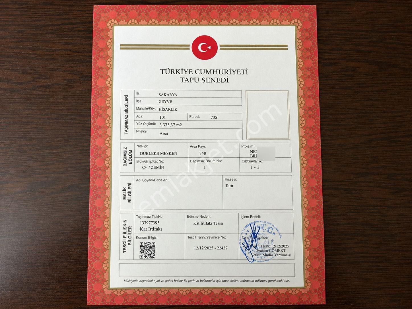 Sakarya Hisarlık 491m2 Arsa İçinde 2 Katlıev Projeli Fırsat Arsa — fotoğraf 26