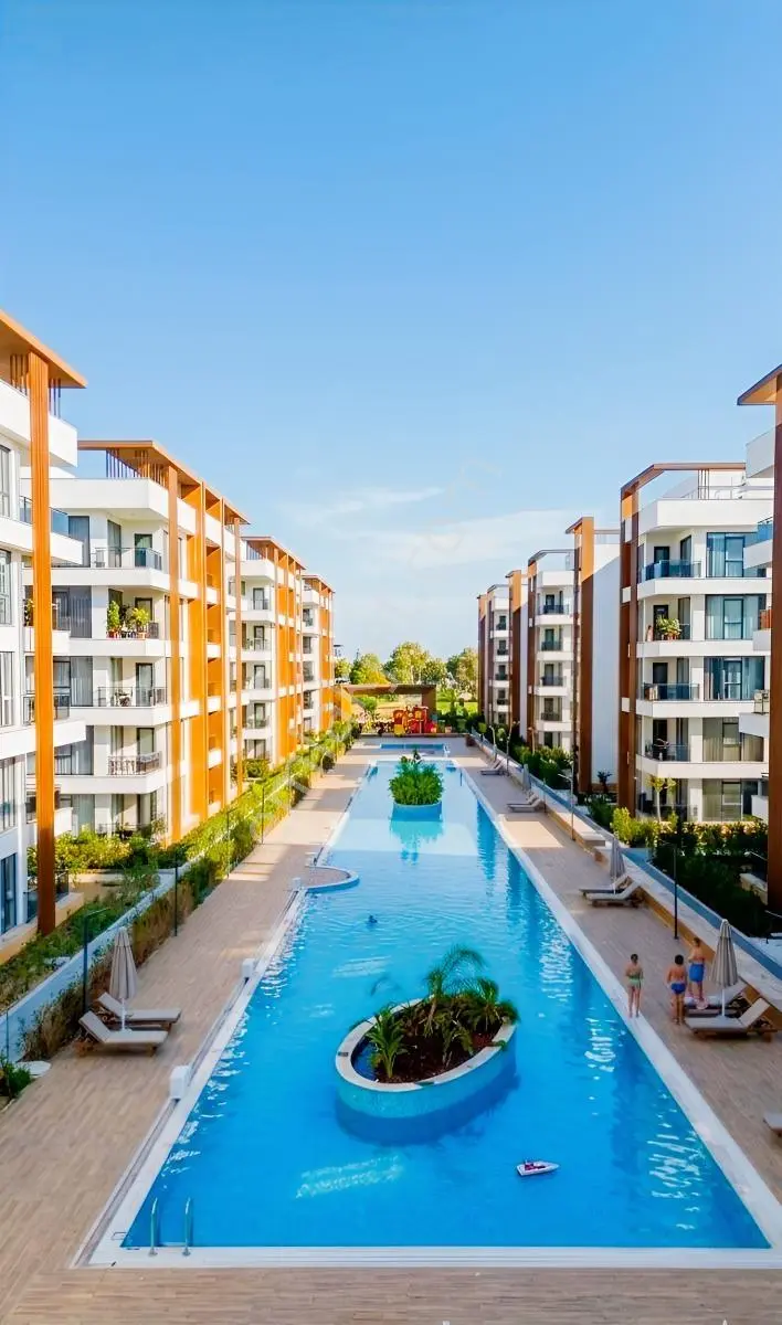 Ful Kredi İmkanı / 65 M2 Geniş Daire / Havuzlu Sitede, — fotoğraf 34