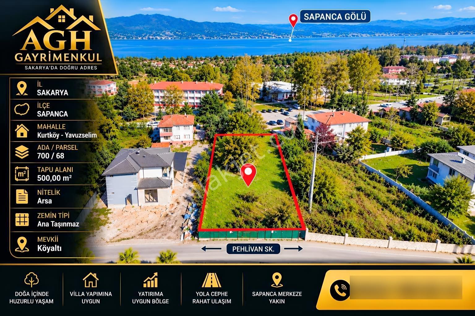 Sapanca Kurtköy'de Villa İmarlı 500 Mt Arsa — fotoğraf 5