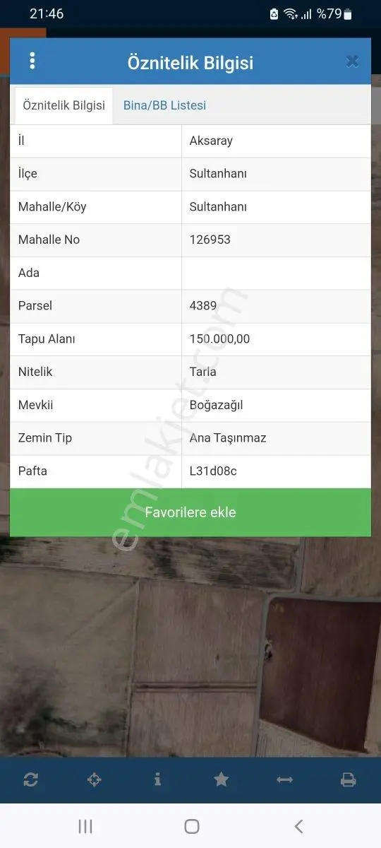 Aksaray Eymen Emlaktan Satlik Yatirimlik Tarla