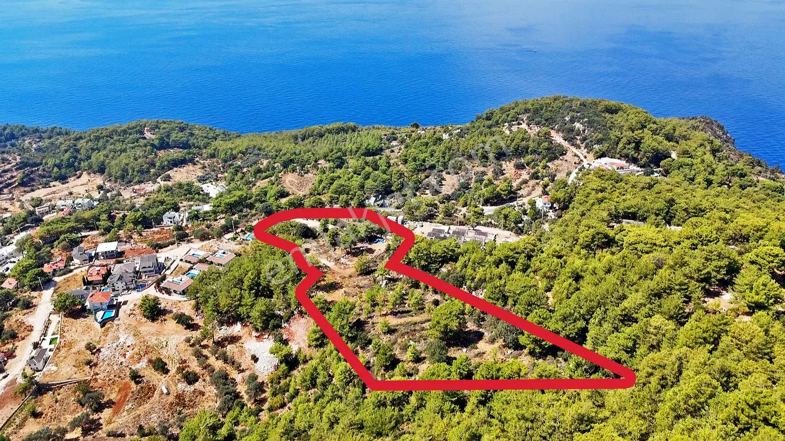 Fethiye Faralyada Deniz Manzaralı, Turizm İmarlı Satılık Arsa — fotoğraf 3